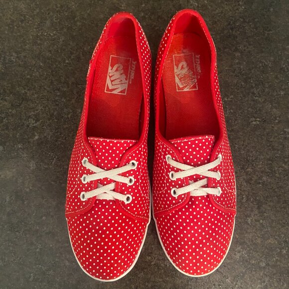 Vans Leah Polka Dot Skate Shoes - Size 10 - Picture 6 of 9